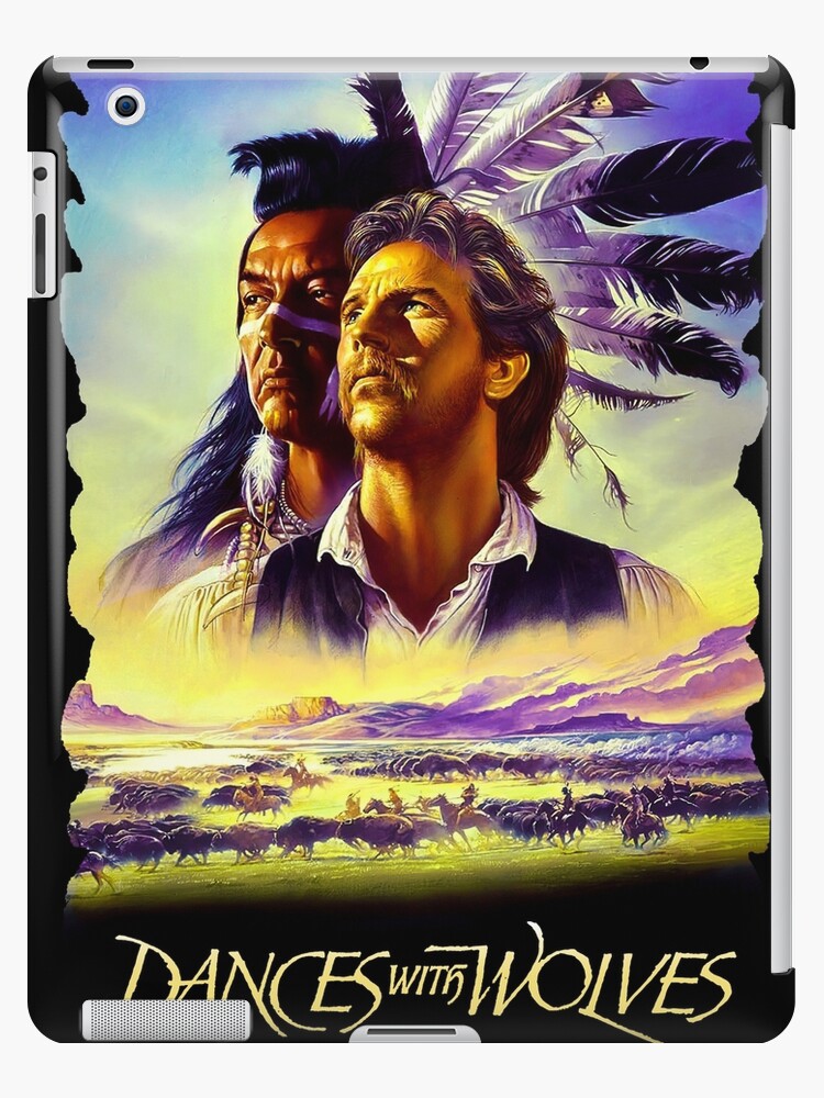 Funda y vinilo para iPad «Película épica occidental, Danza con lobos,  Bailes antiguos con lobos 90s» de BlasterBlack | Redbubble