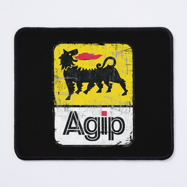 Item preview, AGIP Lubricants Logo 1968 – 1998 Distressed version Classic  designed and sold by kendalcolfer.