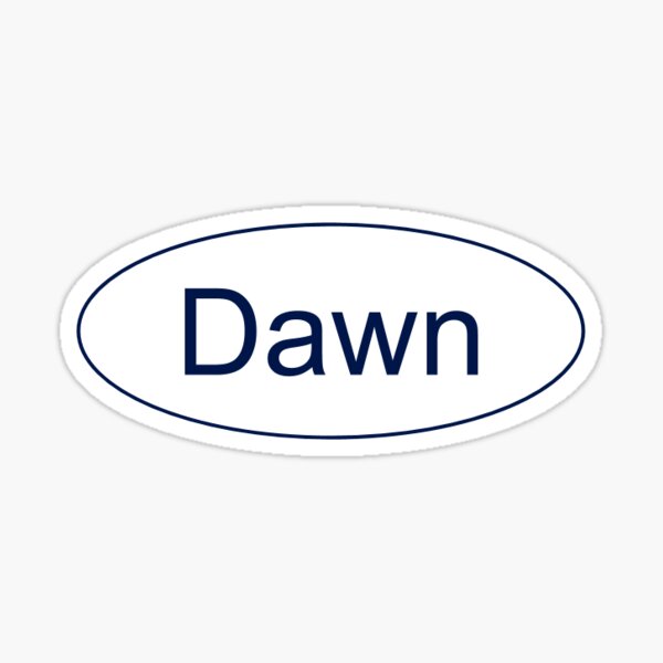 Item preview, Dawn Name Tag designed and sold by adree.
