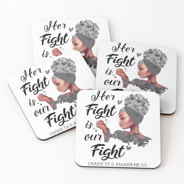 Item preview, Diabetes Awareness - Her Fight is Our Fight designed and sold by RidnerStore.
