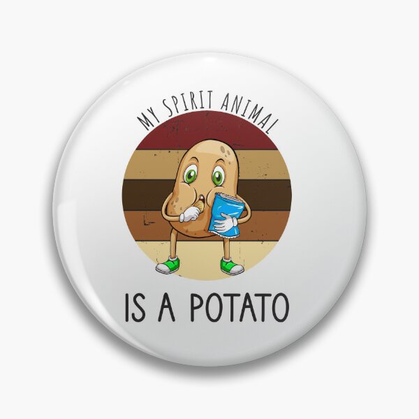 Item preview, My Spirit Animal Is A Potato - Funny Vintage Sunset designed and sold by JustBeStylish.