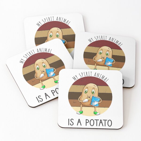 Item preview, My Spirit Animal Is A Potato - Funny Vintage Sunset designed and sold by JustBeStylish.