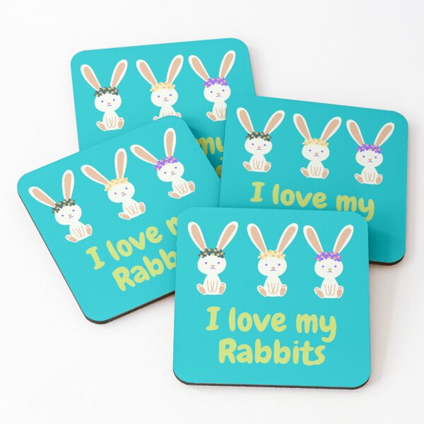 Item preview, I love my rabbits f-shirt designed and sold by Akkhay.