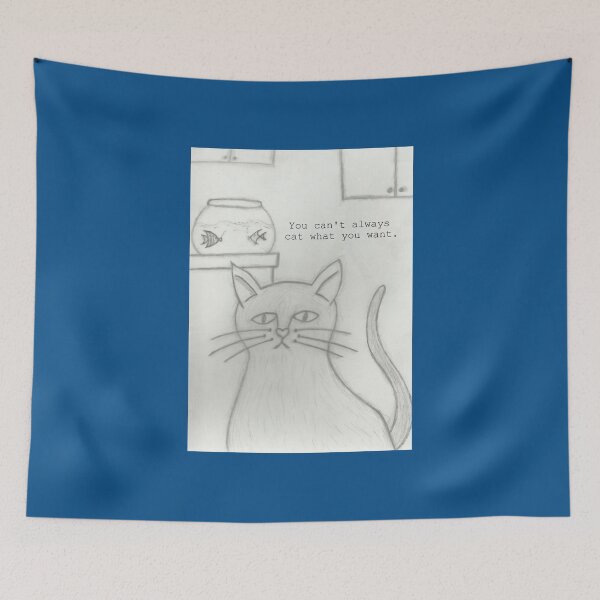 Item preview, Sad Cat Wants Fish designed and sold by LindyLuDrew.