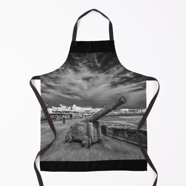 Item preview, Bridlington North Pier Cannon monochrome designed and sold by Alisonchambers2.