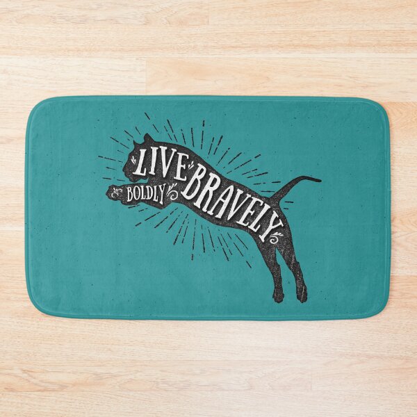 Item preview, Vintage Tiger // Live bravely,  boldly (turquoise version) designed and sold by Miricle.