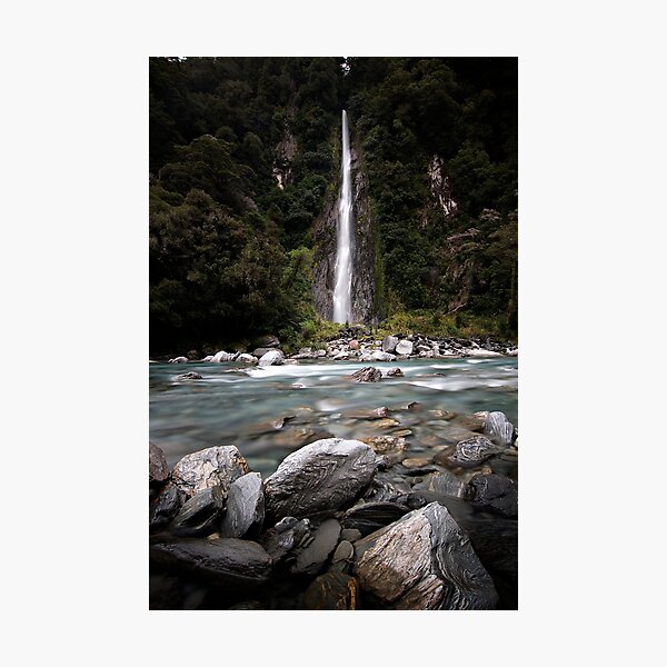 Waterfall, Haast River Photographic Print