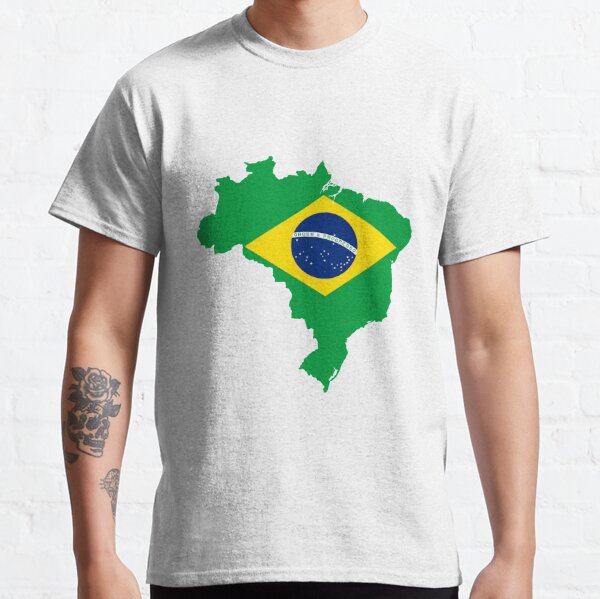 Brazil Flag Men's T-shirt Brazilian National Team South Latin