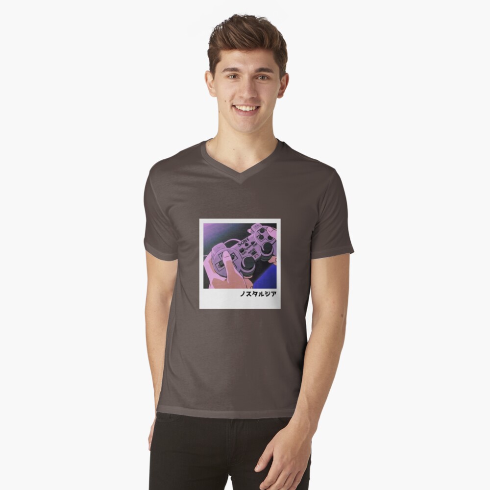 Vista previa del artículo con la obra «Camiseta de cuello en V», diseñado y vendido por PopUpShirt.