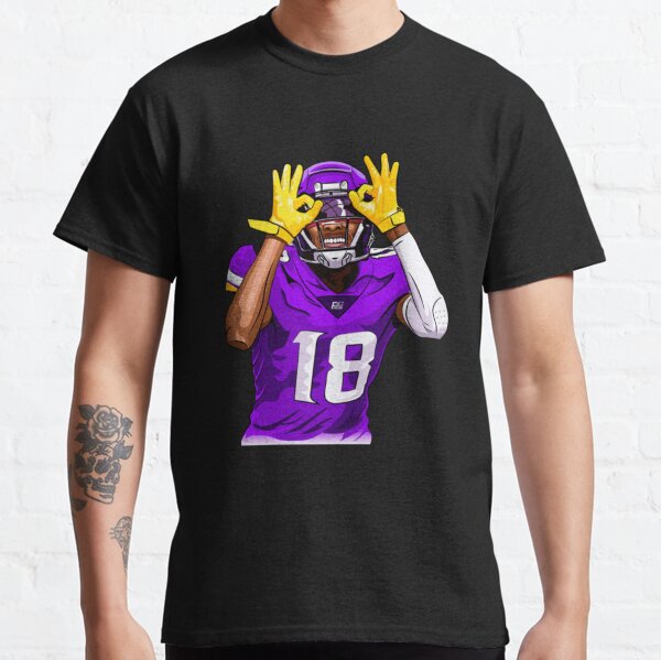 Justin Jefferson Minnesota outlet American Football MVP Player Black Unisex Shirt