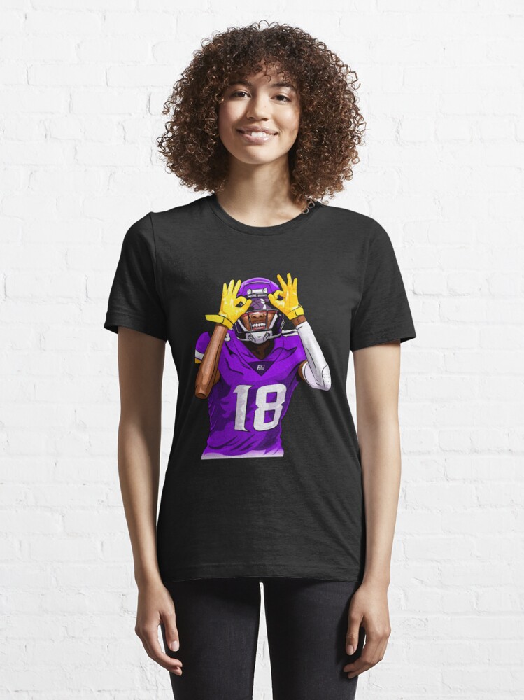 Justin Jefferson Shirt 90s Vintage Graphic Minnesota Football Shirt