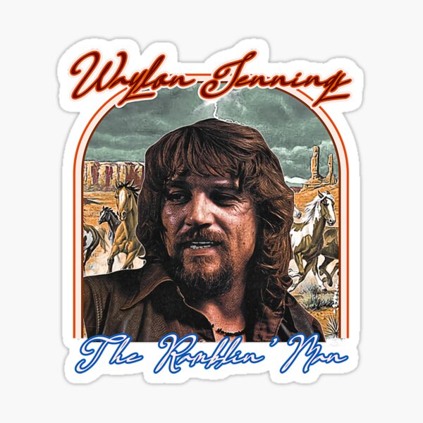 Waylon Jennings Country Music Vinyl Sticker Decal 5x3 - Foto 7