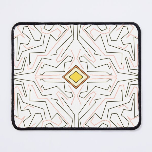 Item preview, Maze pattern, yellow diamond abstract art designed and sold by Meo Design.