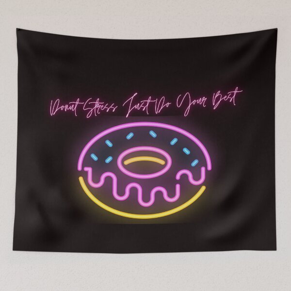 Item preview, Neon Donut Stress Just Do Your Best And Donut Stop Trying On Test Day  designed and sold by Marshmello-.