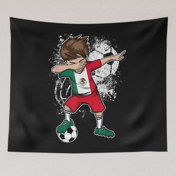 Item preview, Dabbing Boy Mexico Soccer Shirt Jersey Mexican Football Tee designed and sold by Vignette2323.