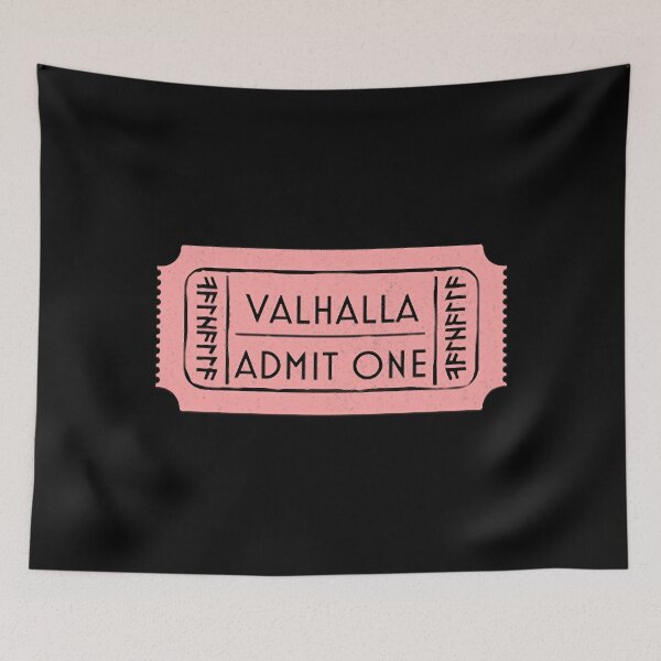 Aperçu de l'œuvre Valhalla Admit Ticket Tri-blend créée et vendue par HaladMusafi.