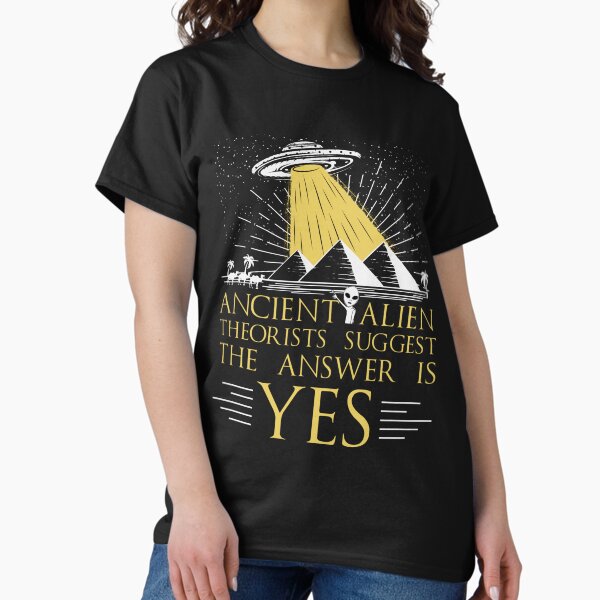 Aperçu de l'œuvre Un ancien théoricien des astronautes suggère que la réponse est OUI créée et vendue par The Masked Designer.