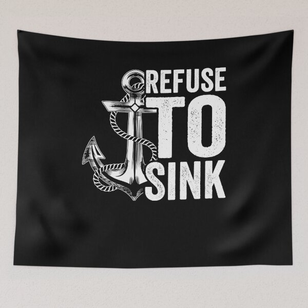 Item preview, Refuse To Sink Shirt, Anchor Sailor Shirt, Sailor Captain Shirt, Nautical Shirt, Anchor And Ship Shirt, The Ocean Made Me Salty Shirt designed and sold by aymob.