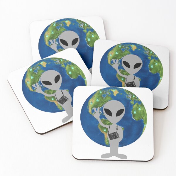 Item preview, Just visiting intergalactic tourism design designed and sold by MamaNeeaDesigns.