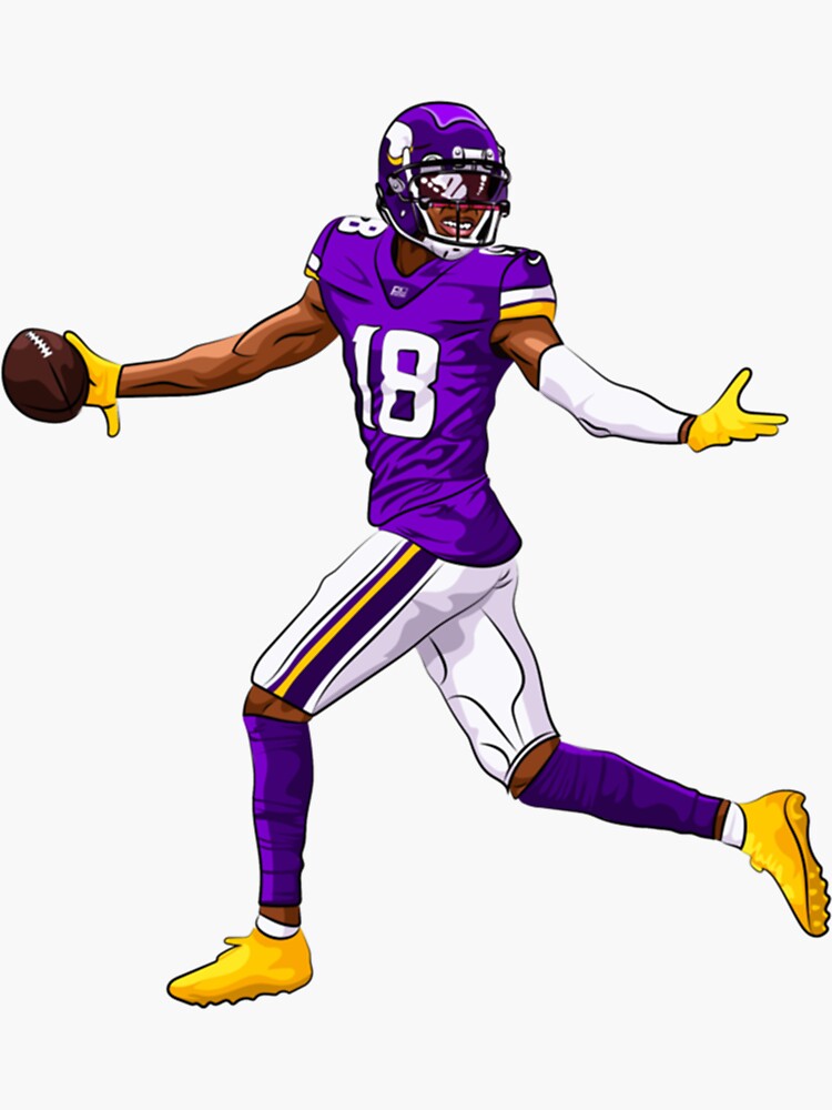 Justin Jefferson Touchdown' Sticker for Sale by DanileLuiz