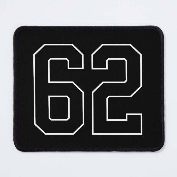 Item preview, Black Number 62 lucky sports jersey sixty two designed and sold by HeavyStyle.