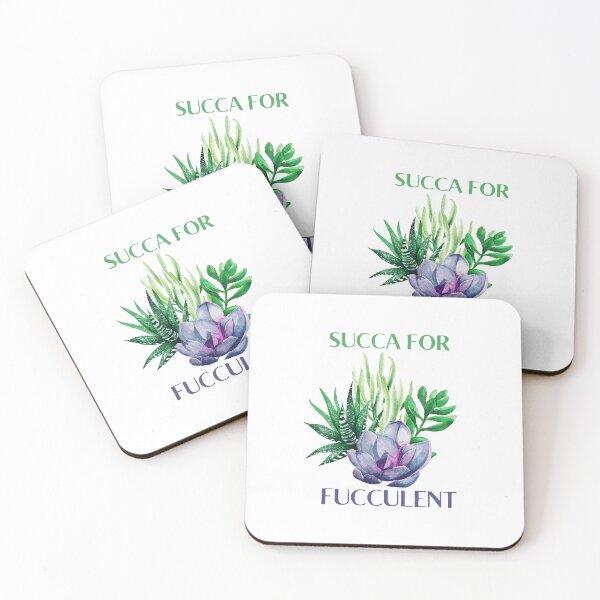 Item preview, Succa for Fucculent Succulent Lover Gift Funny Succulent Botanical Cactus designed and sold by CaitU.