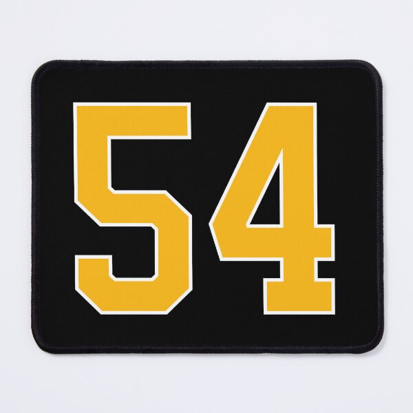 Item preview, Yellow Number 54 lucky sports jersey fifty four designed and sold by HeavyStyle.