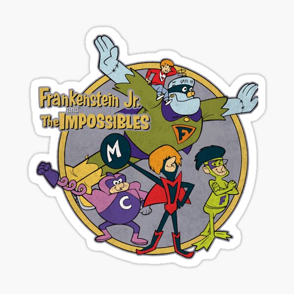 Artikel-Vorschau von Frankenstein Jr. und The Impossibles 60er Samstagmorgen Zeichentrickfiguren Klassiker, designt und verkauft von ALANBARNETT2.
