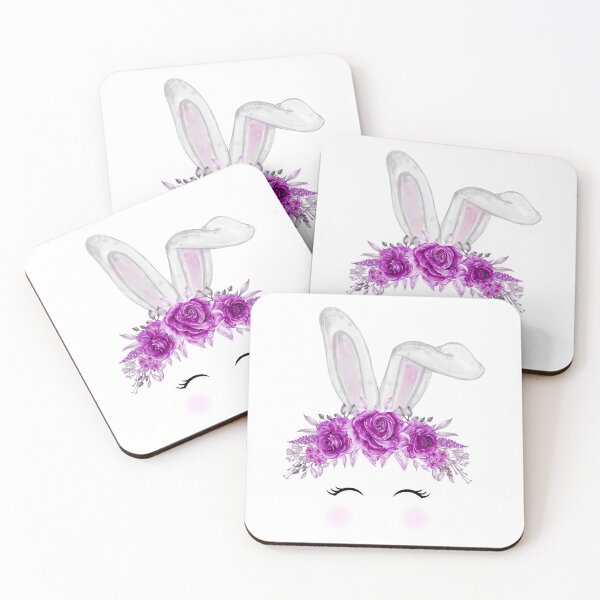 Item preview, Bunny with Flowers easter cute designed and sold by The Love Quill.