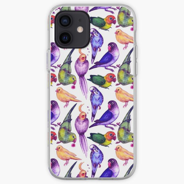 Bird pattern iPhone Soft Case