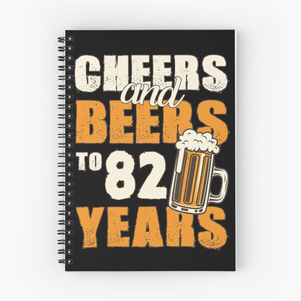 Item preview, Cheers and Beers to 82 years, funny birthday gift designed and sold by HeavyStyle.