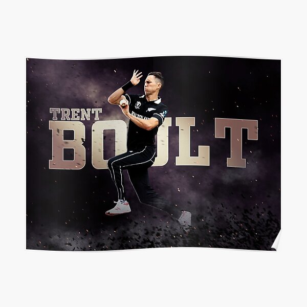 T20 World Cup - Trent Boult - Bowler - New Zealand - T20 2022 Poster