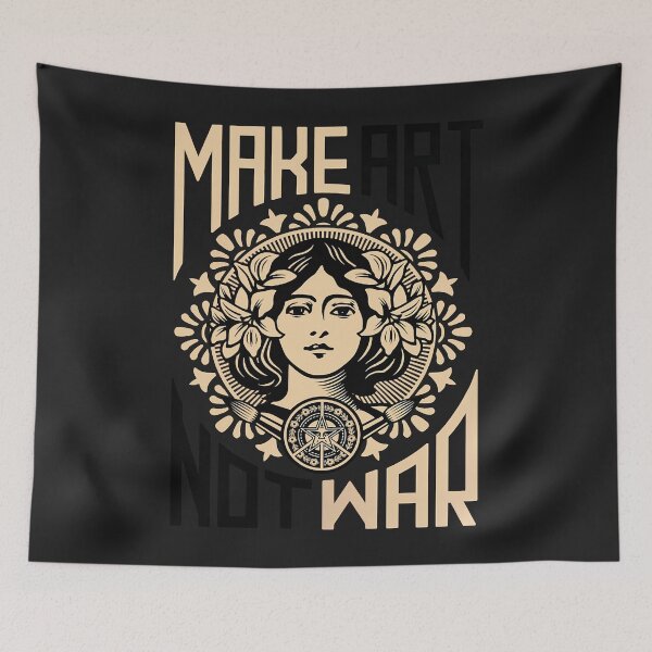 Item preview, Make art not war symbol essential t shirt designed and sold by MarkMiller1.