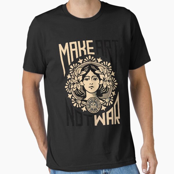 Item preview, Make art not war symbol essential t shirt designed and sold by MarkMiller1.