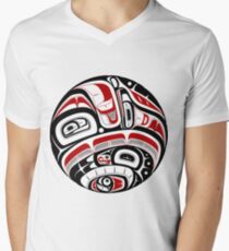 Northwest Tribal Art Men's V-Neck T-Shirt