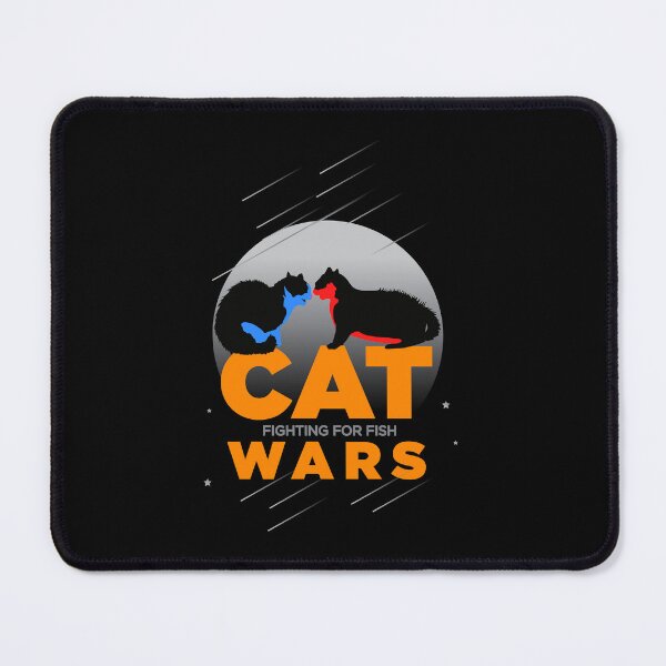 Item preview, Cat Wars Fighting for fish funny meme Design designed and sold by Raju-Creative.