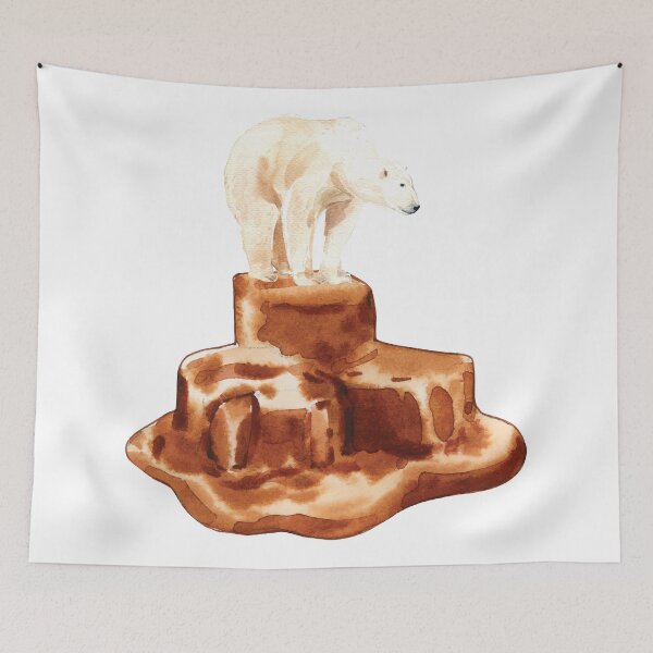 Item preview, Global Warming - Polar Bear on Melting Ice Coffee designed and sold by chillaxcats.