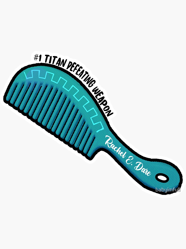"Percy Jackson Rachel's Hairbrush" Sticker by babyimfull Redbubble