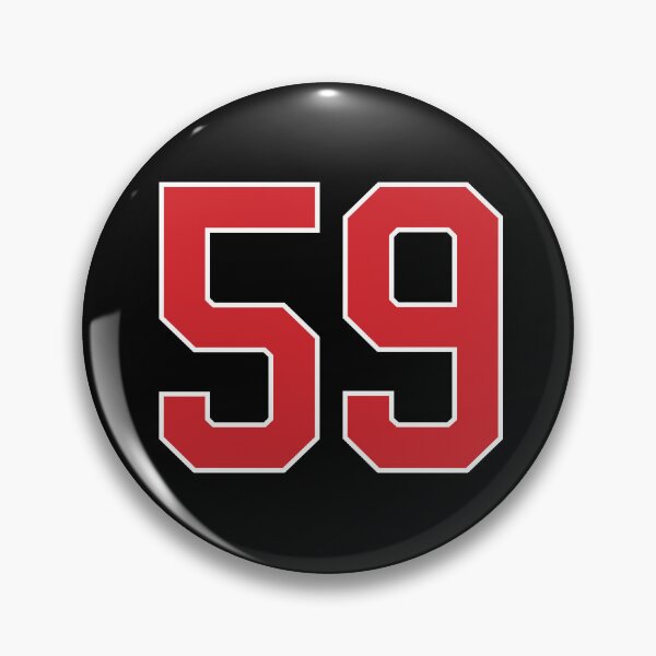 Item preview, Sports Number 59, red black color lucky sport fifty nine designed and sold by ArtIsParty.