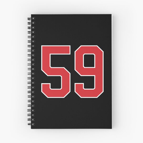 Item preview, Sports Number 59, red black color lucky sport fifty nine designed and sold by ArtIsParty.