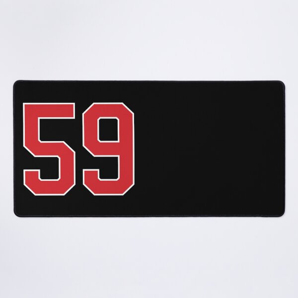 Item preview, Sports Number 59, red black color lucky sport fifty nine designed and sold by ArtIsParty.