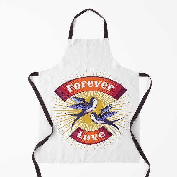 Item preview, Two Swallows and Banner with wordings Forever Love designed and sold by devaleta.