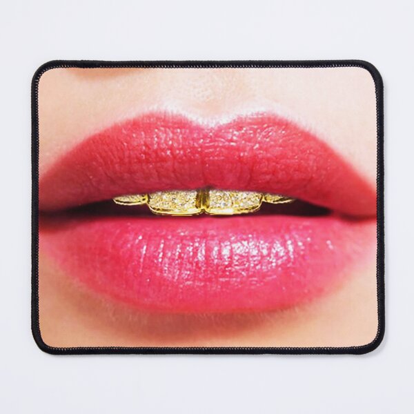 Item preview, Gold grill lips mask designed and sold by RocFashions.