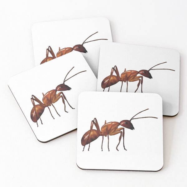 Item preview, The humble brown ant. Adorable hardworking insect. Realistically illustrated, will make a very unique gift designed and sold by PlumpPlumStudio.