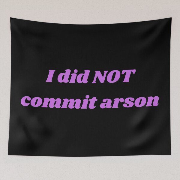 Item preview, I did NOT commit arson designed and sold by Sus-Snail-Co.