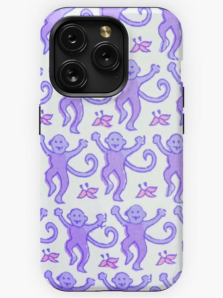 Pink Preppy Monkeys iPhone Case for Sale by preppy-designzz