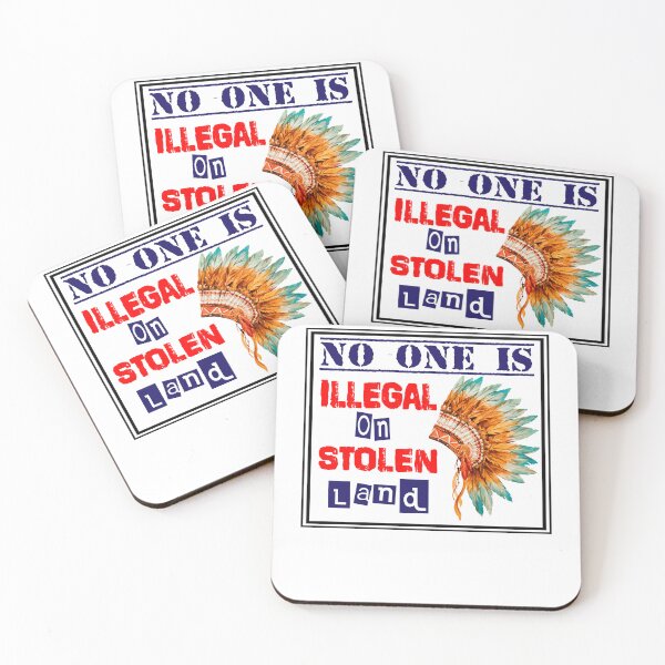 Item preview, Funny Gifts For No One Is Illegal On Stolen Land Retro Vintage designed and sold by Kyleprosacco.