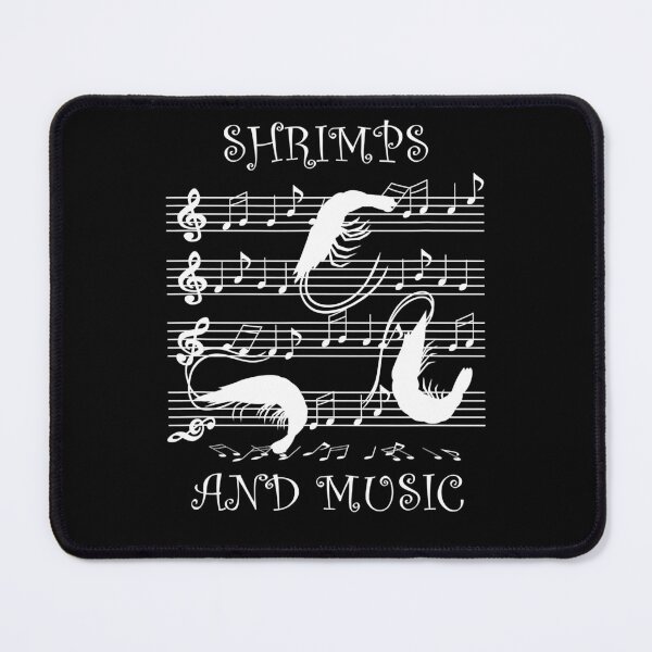 Item preview, Seafood Fan Music and Shrimps Ironic Saying designed and sold by osborange.