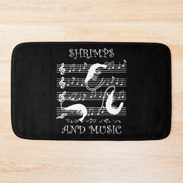 Item preview, Seafood Fan Music and Shrimps Ironic Saying designed and sold by osborange.