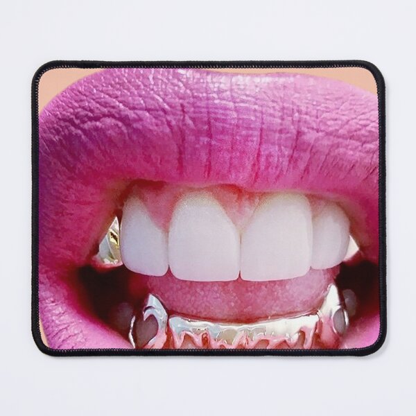 Item preview, vampire Gold grill lips mask designed and sold by RocFashions.